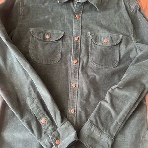 J.Crew - Men's Green Corduroy Shirt - L